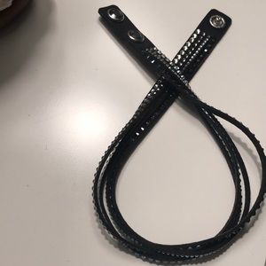 Swarovski wrapped bracelet.